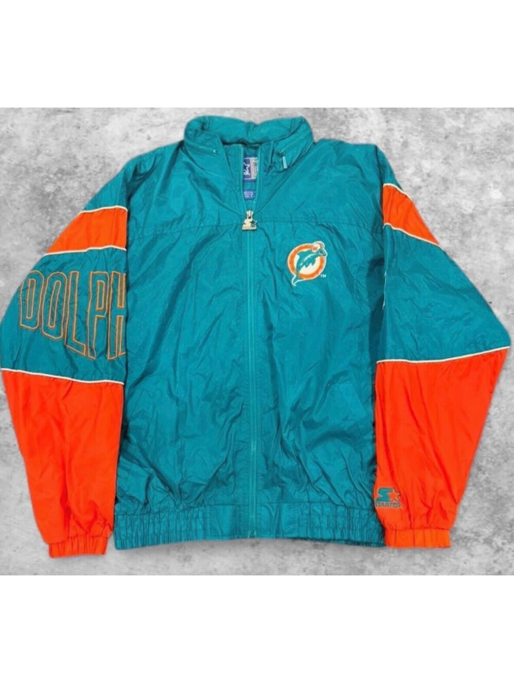 Vintage Miami Hurricanes Mens Starter Windbreaker Jacket XL Full Zip Hooded